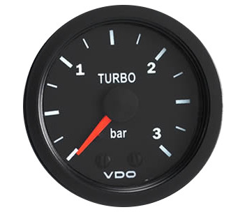 vdo Vision Black 30 HG-25 PSI Turbo Gauge